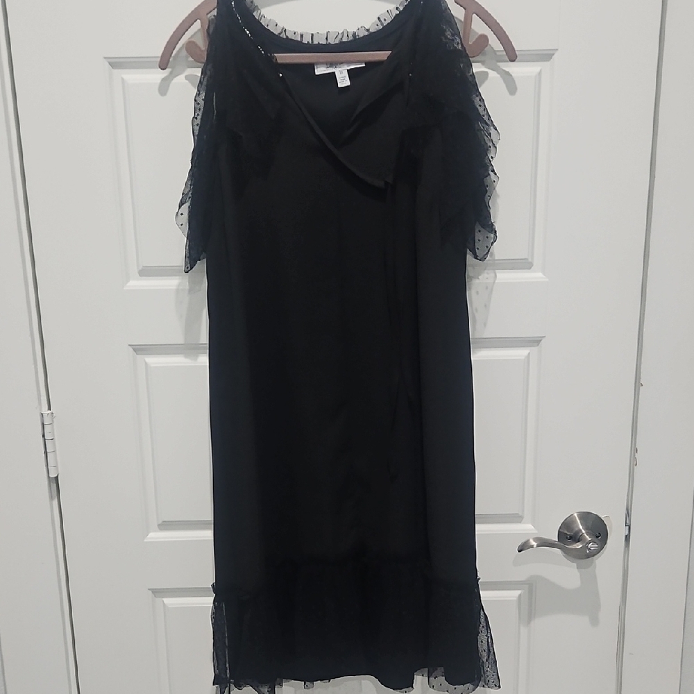 Libby Edelman Black Asymmetrical Dress